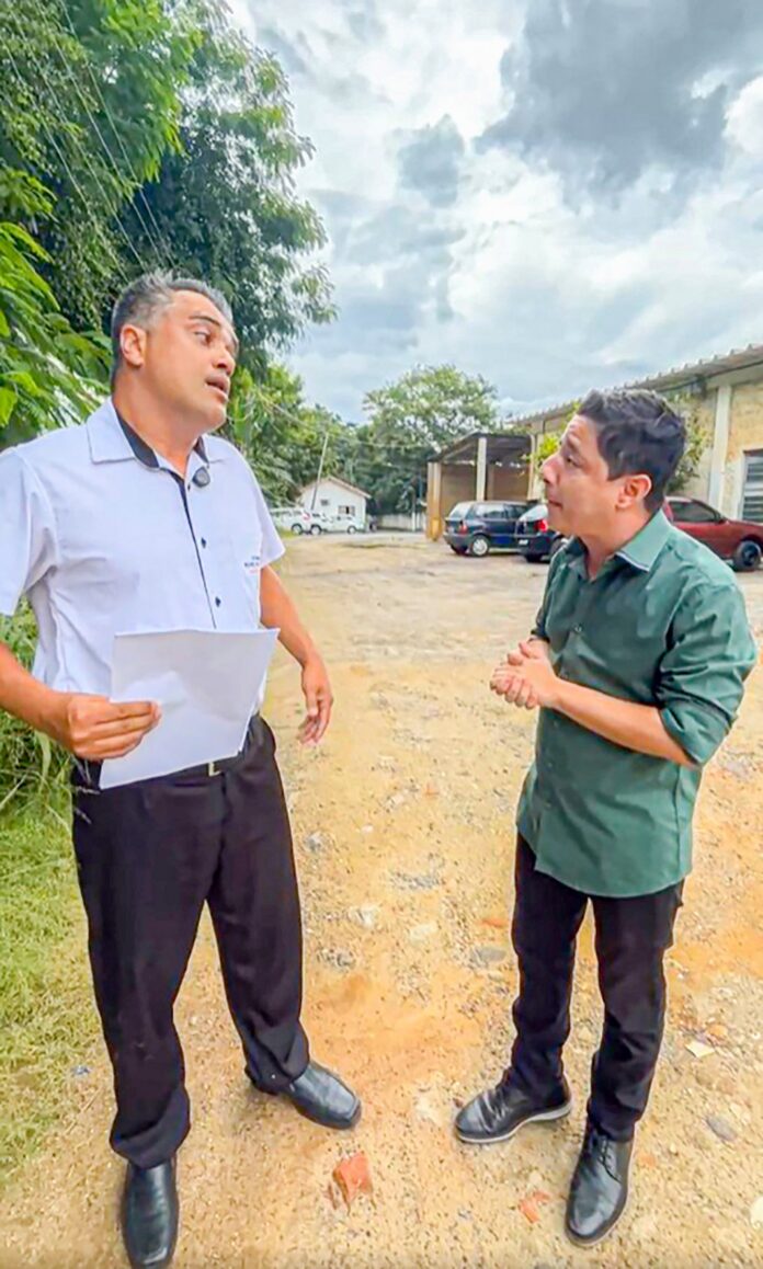 Michel do Xandão discute com o prefeito Breno Anaya (Foto: reprodução/redes sociais)