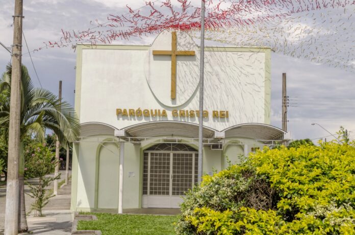 Igreja Cristo Rei, um dos alvos de criminosos denunciados em Lorena