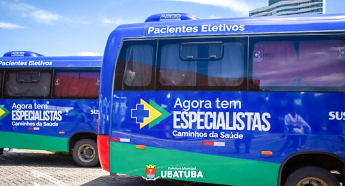O transporte sanitário eletivo de Ubatuba conta com vans, ambulâncias, automóveis e micro-ônibus utilizados no deslocamento de pacientes para atendimento em outras cidades