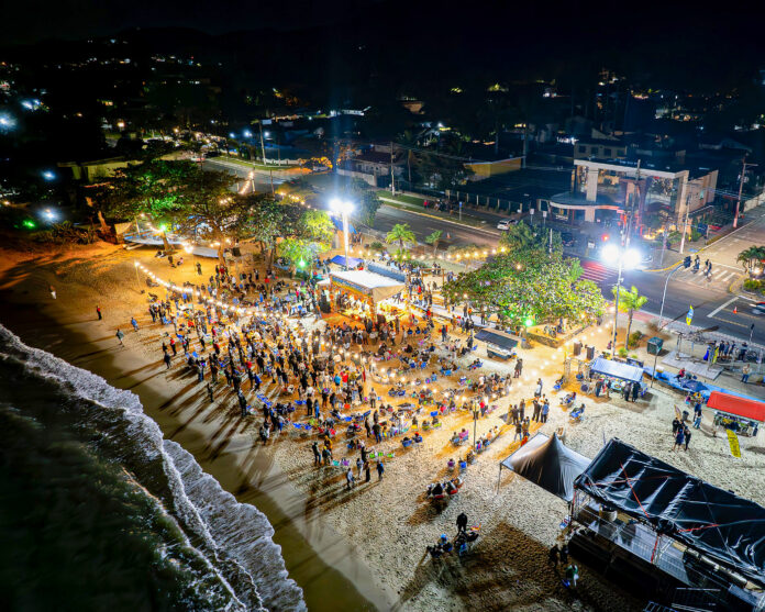 Área de lazer na orla de São Sebastião; cidade amplia o “Ilumina São Sebá”, programa para a renovação da iluminação pública