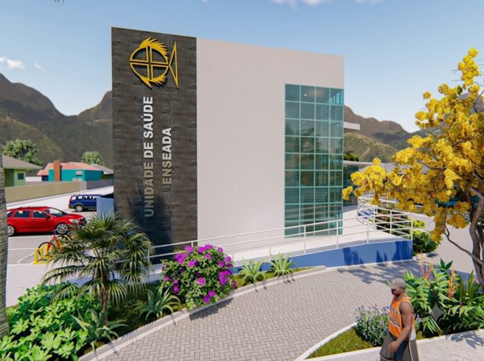 Maquete da nova unidade na rede municipal de Saúde, que está sendo construída em São Sebastião
